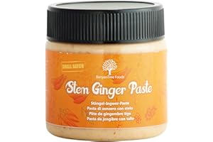 ‎BANYANTREE FOODS BanyanTree Foods Stiel-Ingwerpaste | Konzentrat | Ginger Paste 200 g,~ natürlich, vegan, glutenfrei, keine Farben, gentechnikfrei, indischer Herkunft