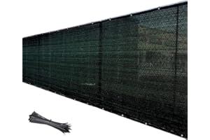 MSYU Privacy Screen Fence, 2m x 14.4m Green Fence Covering Privacy Screen Outdoor,Fencing Mesh Shade Cover for Patio Privacy Wall,Garden Wall Yard Backyard,Railing,Cable Zip Ties Included (6.5 x 50 ft)