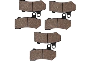Cyleto Front and Rear Brake Pads for HARLEY DAVIDSON Touring FLHTC Electra Glide Classic 2008-2012 / FLHTCU Ultra Classic Electra Glide 2008-2017