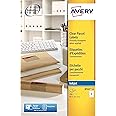 Avery Printable, Customisable, Clear, Transparent Parcel Shipping Labels, Inkjet Printers, 8 Labels Per A4 Blank Sheet, 200 Labels, J8565-25