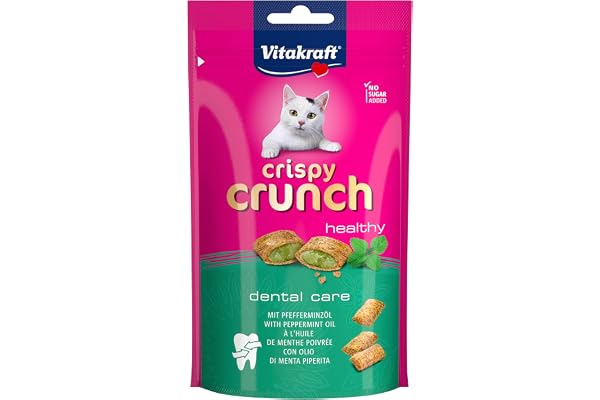Vitakraft Crispy Crunch Dental Menthe Poivrée pour Chat 60 g
