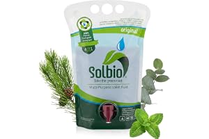 Solbio 5425033720193 Toalettfräschare, 1,6 L | Bryter bort avföring och papper, håller tankarna rena och förhindrar avlagringar. Biologiskt nedbrytbar med eukalyptus, tall