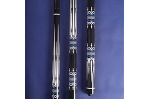 Teekerwang 58" Glass Fibre Billiard Pool Cue Stick, Professional Low Deflection Pool Sticks, 58-inch Professional Pool Sticks for Adults Technology Pool Cue Billiard Cues 13MM Tip