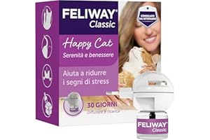 FELIWAY Classic Starter Kit Diffusore di Feromoni Calmanti per Gatti, 48 ml – Aiuta a risolvere i segni comuni di stress nei gatti e gattini, Raccomandato dai Veterinari, Clinicamente Testato