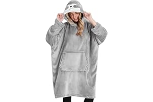 CityComfort Felpa con Cappuccio Oversize Coperta Indossabile Gigante in Pile Unisex Uomo Donna