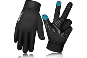 OOPOR Gants de cyclisme pour enfants - Gants tactiles - Gants d'hiver - Gants de sport d'hiver pour enfants garçons - Gants thermiques pour enfants - Gants chauds et coupe-vent - Pour conduite en extérieur