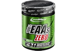 IronMaxx – EAAs Zero en Poudre – Pomme 500 g – EAA Zéro Sans Sucre, Complément EAA pour Sport & Nutrition