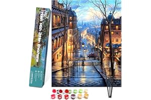 BOUGIMAL Dipingere con i numeri adulti, kit per dipingere con i numeri con pennelli e pigmento Acrilico regalo per donne mamma figlia natale compleanno decorazione della casa - Senza Telaio 40 * 50 cm