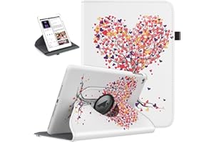 MGDYSS TiMOVO Coque Compatible avec iPad 9.7 2018/2017, iPad Air 2, iPad Air, Pivotant à 360 Degrés de Swivels, Éveille/Veille Auto pour iPad 5/6ème génération/iPad Air 1/2 - Arbre d'amour