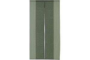 NARUMI 鸣海 Narumi Tkanina bawełniana w pionowe paski, japońska zasłona Noren (ciemnozielona), 85 x 170 cm