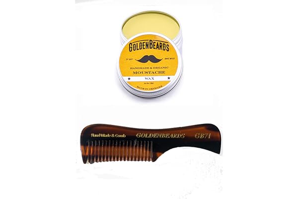 COFFRET MOUSTACHE CIRE (15ML) + PEIGNE GB71 -Édition limitée- En vous offrant un excellent coffret pour votre moustache! Un excellent coffret comprenant une cire ainsi qu’un peigne TOP..
