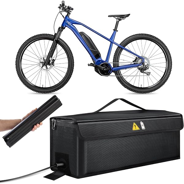 Sac Batterie Velo Electrique Sac De Batterie Pour Vélo Électrique - Protection Ignifuge, Sécurité, Stockage, Transport Et Chargement - 49x15x15cm Sac Lipo Safe