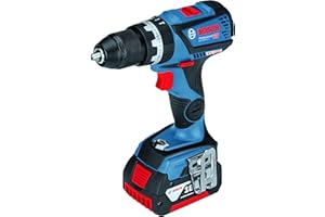 Bosch Professional Visseuse à percussion Sans-Fil GSB 18 V 60 C (2 x 5,0ah Batterie Li-Ion, Maximum 60 Nm, 13 mm avec métal Mandrin de Connectivity Module dans Coffret L-BOXX)