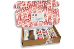 JUBEL Mixed Gift Pack With Branded Glass (6x330ml) - Perfect Beer Gift - Award Winning & Gluten Free - Vegan & Low Calorie - Dangerously Refreshing Fruit Lager - Craft Beer Gift Set