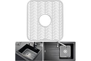 DecorRack 1 Stück Spülbeckenmatte für die Küche, Weiß 31,5x29,2 cm, Spülbeckeneinlage vor Flecken, Kratzern, Spülmaschinenfest, Abtropfgestell Geschirr, Abtropfmatte