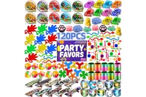 AMY & BENTON AmyBenton Kindergeburtstag Mitgebsel Set, Kleinspielzeug für Pinata Füllung, Give Aways Kindergeburtstag, Goodie Bag Kindergeburtstag, Gastgeschenk Kindergeburtstag Mädchen Jung 120 Stück