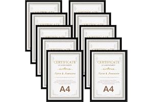 Giftgarden 10-pack svart A4 bildram, A4 fotoramar