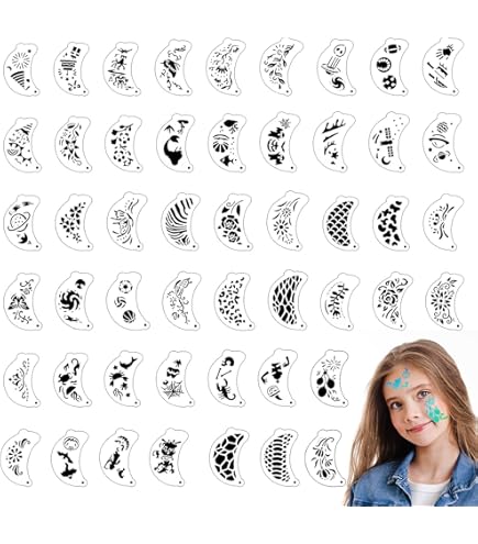 KIDS Herbruikbare Plastic Sjabloon Stencils (5 stuks) // SCHILDPAD