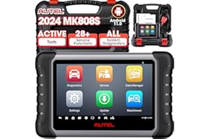 Autel MaxiCOM MK808S Valise Diagnostic Auto - Scanner de contrôle bidirectionnel 2023, Test Actif, 28+ Services, Diagnostic de Tous Les systèmes, FCA AutoAuth, Compatible avec MV105/MV108