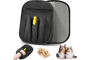 Fhintory 1 Pièce Gant Anti Poils Animaux, 2025 Nouveau Cinq Doigts Gant Statique Attrape Poils Chat, Brosse Anti Poils Animaux Réutilisable, Gant Poil Chat Canapés, Meubles, Tapis