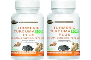 HYPER ADVANCED ENGINEREED FOOD Integratore Curcuma Zenzero Pepe Nero Curcumina Piperina Alto Dosaggio Antinfiammatorio Naturale Dolori Articolari Mestruali Antiossidante Riattivare il Metabolismo e Digestione Turmeric Plus 120comp
