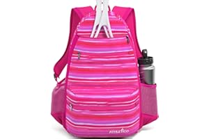 Athletico City-Tennis-Tasche – Tennisrucksack für Damen und Herren für 2 Tennisschläger und Schuhe – Tennistaschen mit Schlägerhalter für Tennis, Pickleball, Squash & Badminton – Tennistaschen für