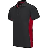 VELILLA - 105504 Men's Short-Sleeved Two-Tone Polo Shirt 180 g/m2