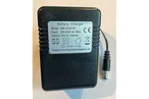 EPIC PLAY LTD Kids Ride on Car, Jeep, Quad Bike, Sports Car, Universal 12V 1500mA Replacement/Spare Battery Charger