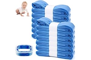 Gaethra 12 scatole Ricarica Mangiapannolini, 4.5M Sacchetti Mangiapannolini Addensata Inodore Addensata e Resistente Agli Strappi Compatibile Con Tommee Tippe, Littycat, Twist & Click