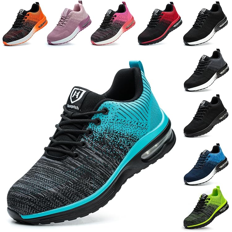 LARNMERN Veiligheidsschoenen, ondoordringbaar, 35-51 EU, licht, voor heren en dames, veiligheidsschoenen met stalen neus, comfortabel, luchtbed, schoenen, werk, Kleur: zwart, 46 EU Ancho LARNMERN Veiligheidsschoenen, ondoordringbaar, 35-51 EU, licht, voor heren en dames, veiligheidsschoenen met stalen neus, comfortabel, luchtbed, schoenen, werk, Kleur: zwart, 46 EU Ancho
