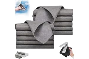 LYOVEU chiffon bayetas espagnol 2 faces, la bayeta española microfibre et gomme, chiffon de nettoyage magique chiffon vitre sans trace, chiffon magique vitre,magic chiffon,chiffon magique vitre sans trace