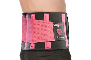 MEDiBrace Ceinture Lombaire de Soutien Orthèse Dorsale Légère et Respirante pour le Soutien mal du dos et le Soulagement de la Douleur du sciatiques pour Homme et Femme