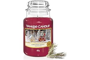 Yankee Candle Candela profumata in giara grande | Magia natalizia | Durata Fino a 150 Ore | Regali perfetti per le donne