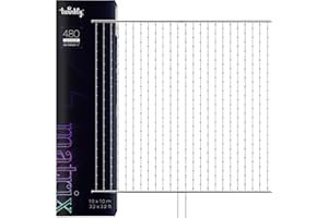 Twinkly Matrix 480 LED RGB kurtyna LED o wysokiej gęstości, inteligentne, wielokolorowe światła do gier RGB, kompatybilna z Razer Chroma, Omen, Alexa, Google Home, Gaming Light, sterowanie aplikacją,