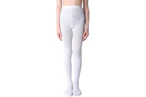 NOQ Mädchen Strumpfhose mit 3D-Effekt Muster Uni Tanz Gymnastik Fancy Outfit Little Princess