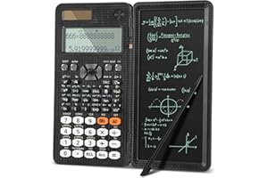 zerotop Calcolatrice Scientifica, Solare 417 Funzioni Aritmetiche con Lcd Schede di Scrittura per Liceo Università Scuola Casa