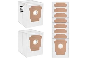 LOOHAOC 10 bolsas de aspiradora para iRobo t Roomb a 105 Combo/Vac, Plus 405 Combo/505 Combo,i7/i7+,i7Plus,i8/i8+,i3/i3+,i4,i4+,i6/i6+,j7/j7+,s9/s9+,s9Plus Clean Base AB Repuesto de bolsa de polvo