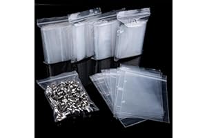 XINGRUN Plastikbeutel Zipper Beutel Klein Druckverschlussbeutel Baggies 300 Stück 5x7 cm Kleine Plastiktüten Baggys Ziplock zip klein Tütchen Baggies Wiederverwendbar Tüten Wiederverschließbare