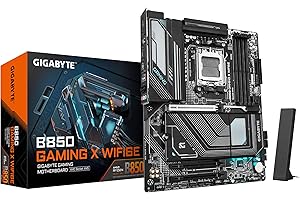 GIGABYTE B850 Gaming X WIFI6E Carte Mère - AMD Ryzen 9000 Series CPUs, VRM numérique 12+2+2 Phases, jusqu'à 8200MHz DDR5 (OC), 1xPCIe 5.0 + 2xPCIe 4.0 M.2, LAN 2.5G, WiFi 6E, USB 3.2 Gen 2x2