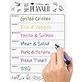 Magnetic Meal Planner for Refrigerator Dry Erase A4 - Magnet Weekly Menu Board for Fridge - Magnetic Menu White Board - Fridge Meal Planner Magnet - Meal Planner Dry Erase Board