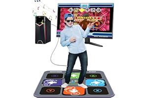 ACELUFLY Acelubly Tappetino da Ballo USB - PC Plug And Play con Software di Gioco di Danza, 7 modalità di Sfida, 245 Canzoni Integrate, Tappetino Antiscivolo per Esercizi Indoor per Bambini e Adulti(Nero)