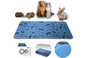 NEO SOLVO Tapis 60cm x 120cm - Absorbant Imperméable Anti Dérapant - pour Chien, Lapin, Cochon d'Inde, Chat - sous la Gamelle - Apprentissage de la Propreté - Devant la Litière - Fond de Cage