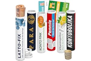 Von Rafenstein - Geldgeschenk zum verschenken - lustiges Geldgeschenk zum individuell bekleben - 6 Rollen & 9 Aufkleber - Verpackung Geldgeschenk für Geburtstag oder Hochzeit