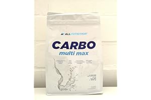 ALLNUTRITION Carbo Multi Max Integratore alimentare di carboidrati - Aumenta la resistenza dell'organismo durante gli allenamenti prolungati Aumenta i livelli di glicogeno - 20 dosi Naturale