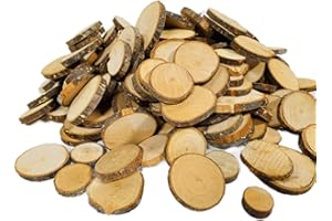 ‎BUSDUGA BUSDUGA Naturholzscheiben zum basteln, ca. 600 Teile (2kg)