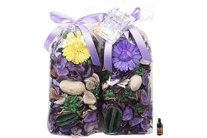Qingbei Rina Purple Pot pourri Bags, Lavender Scented Pot pourri Dried Flower, Spring Decorative Bowl Vase Filler,Home Fragrance Sachets,240g