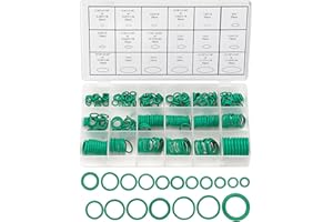 NEWELLSAIL 270 Stück O-Ring Sortiment Kit 18 Größen Gummi Dichtungen Ringe Dichtungsringe Set für Auto-Schnellreparatur, Sanitär, Klimaanlage Reparatur (Grün)