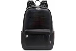 Wadirum Wodoodporny uroczy plecak szkolny dla dziewczynki i chłopca modny damski plecak na co dzień, Czarny, Jeden rozmiar, Plecak na co dzień