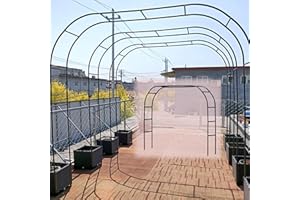 LIYI929GP ArcoRose Rampicanti Con Base, ArcoDa Giardino, Arcos Matrimonio In Metallo, Arcos Pergolato Traliccio Per Matrimonio 120/180/200/240/280/300cm Largo, Decorazioni Matrimonio, Nero/bianco