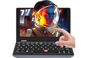 Fsjun 7.0'' Mini Laptop Metal Touchscreen, Celeron Processor N95 Up to 3.4GHz, 16GB RAM, 512GB SSD, Webcam, Mini HDMI, WiFi, Ultra-Light Portable Notebook PC for Travel, Business, Study